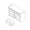 3746027 Cherry 6-Drawer Double Dresser - Summer Breeze -2