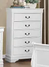 Mayville White Chest of Drawers