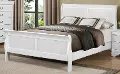 Mayville White King Sleigh Bed