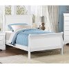 Classic White Twin Sleigh Bed - Mayville