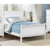 Clearance Mayville White Twin Sleigh Bed