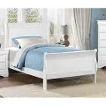 Mayville White Twin Sleigh Bed