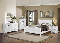 White 4 Piece Full Bedroom Set - Mayville