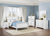 White 6 Piece Twin Bedroom Set - Mayville