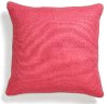 Pink Basket Weave Throw Pillow