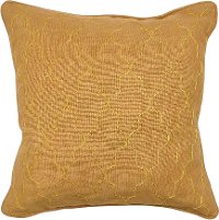 Mustard Seena Throw Pillow