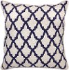 Navy Blue Geometric Throw Pillow