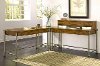 Vintage Caramel Corner L-Shaped Desk - Orleans Wood