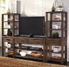Brown 3 Piece Minimalistic Entertainment Center - Barnside