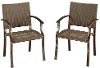 Aged Metal Rust Dining Chair Pair - Urban Outdoor