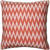 Orange Chevron Throw Pillow