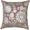 Plum and Silver Throw Pillow
