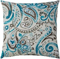 Tide Pool Paisley Indoor/Outdoor Throw Pillow