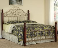 Gold Queen Metal Bed - St. Ives