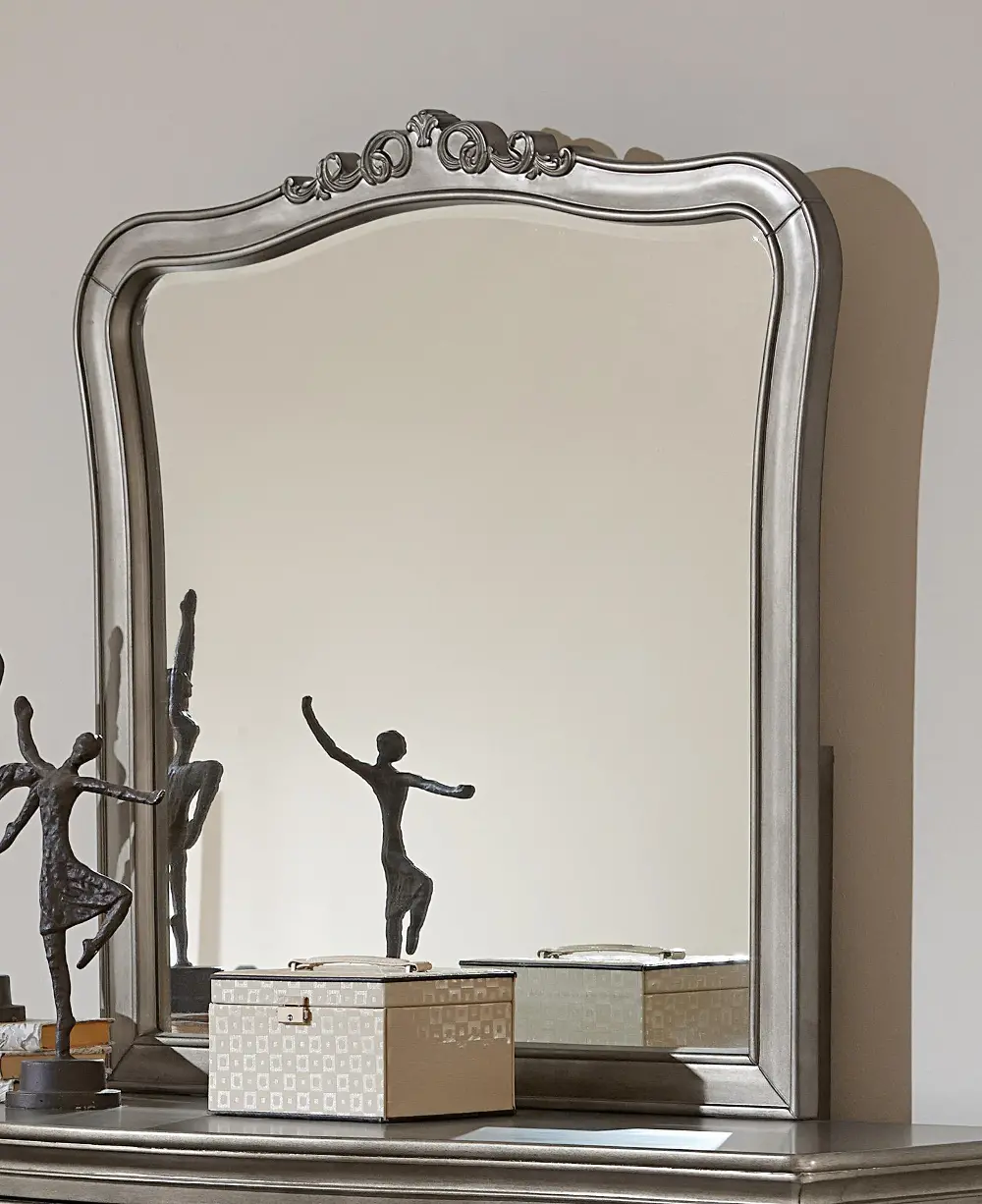 30510/MIRROR Kensington Antique Silver Mirror-1