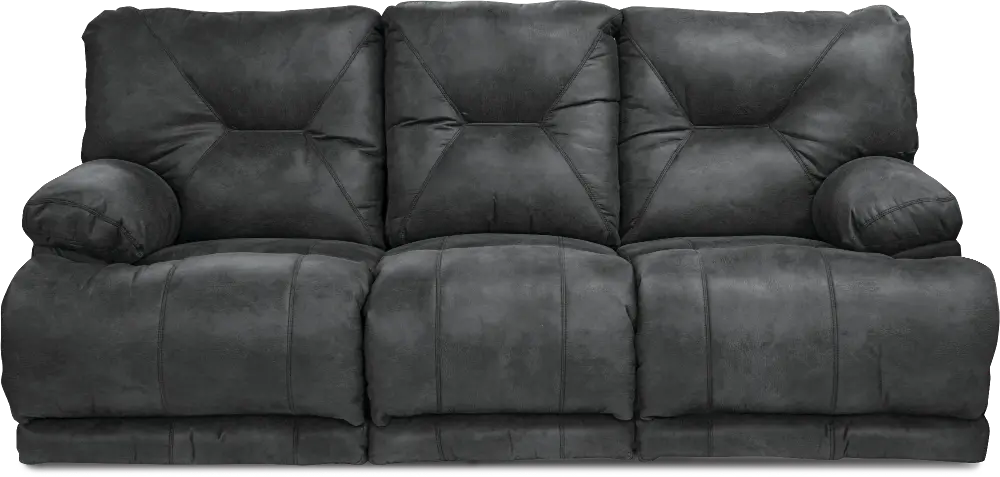 643845/1228-53PSOVOY Slate Gray Power Triple Reclining Sofa - Voyager-1