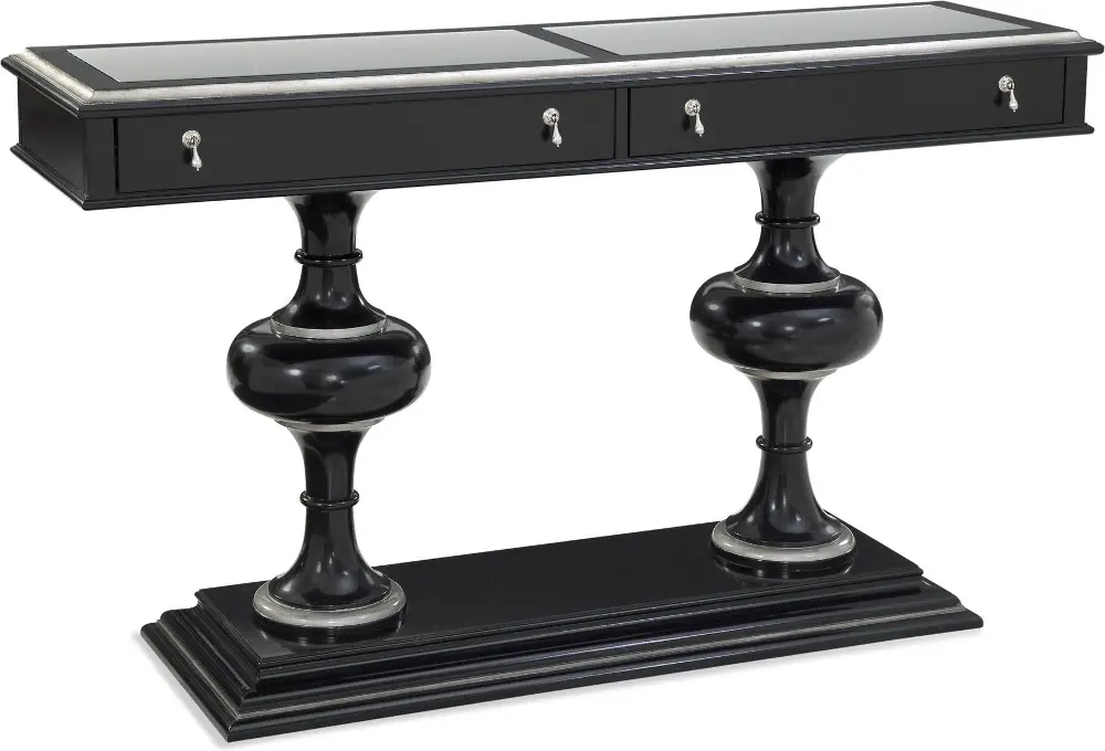Covington Black & Silver Console Table-1