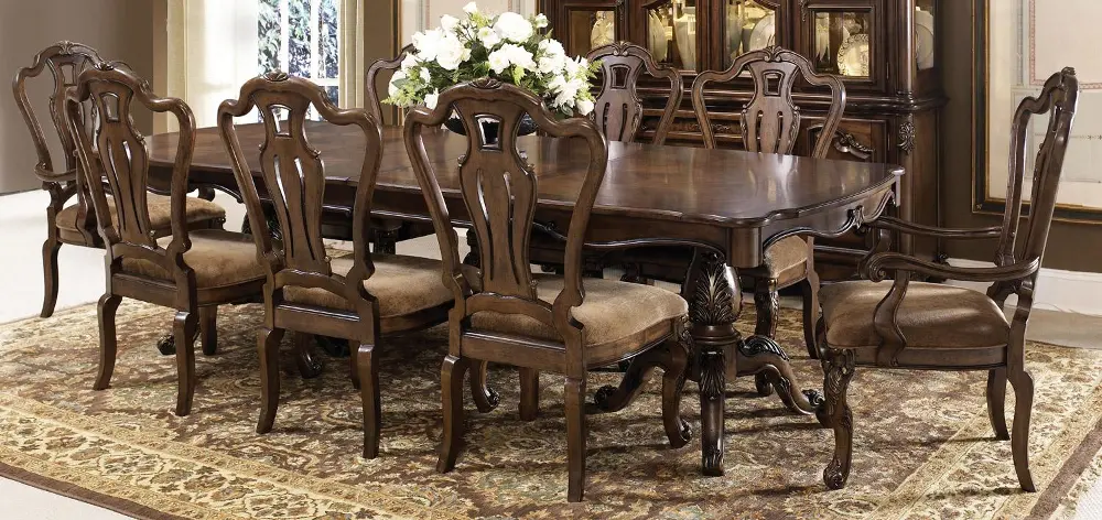 Rochelle Chestnuy 7 Piece Traditional Dining Set-1