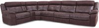Brown 6 Piece 3x Power Reclining Sectional Sofa - Denver