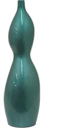 Teal Shaped Ceramic Vase