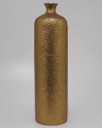 Tall Gold Resin Vase