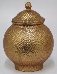 Gold Jar with Lid
