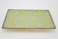 Lime and Turquoise Plate