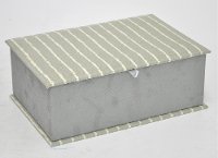 Gray Fabric Jewel Box