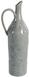 23 Inch Gray Vase with Handle