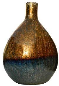 Tri-Color Glass Vase
