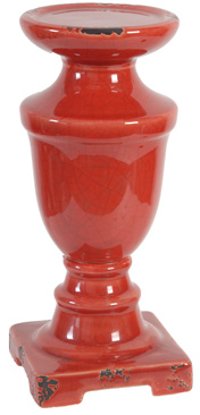 Red Candle Holder