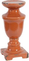Clearance Orange 10 Inch Candle Holder
