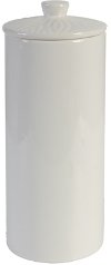 14 Inch White Lidded Jar