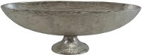 Aluminum Oval Tray on Footed Base