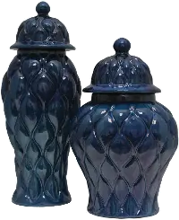 21 Inch Sapphire Blue Jar