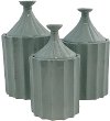 11 Inch Green Aria Ceramic Canister