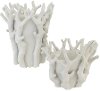 7 Inch White Racines Ceramic Vase