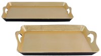 20 Inch Yellow Resin Tray with Cut Out Handles