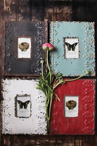 Assorted Embossed Metal Picture Frame