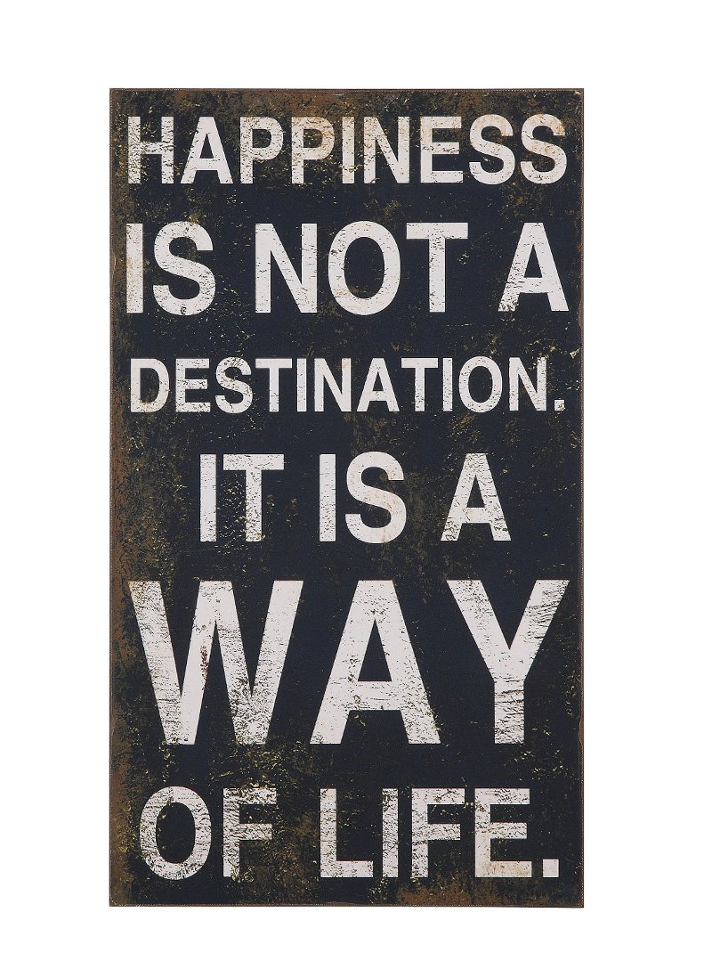 Happiness Is Not A Destination Wooden Wall Plaque Rc Willey Happiness Is Not A Destination Wooden Wall Plaque