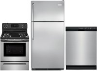 SS-3PC-ELE-PACKAGE Frigidaire 3 Piece Kitchen Appliance Package with Electric Range - Stainless Steel