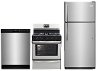 SS-3PC-GAS-PACKAGE Frigidaire 3 Piece Kitchen Appliance Package with Gas Range - Stainless Steel