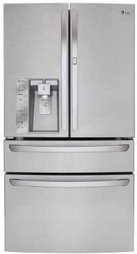 LMXS30776S LG 4 Door French Door-in-Door Refrigerator - 29.7 cu. ft., 36 Inch Stainless Steel