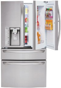 LMXS30776S LG 4 Door French Door-in-Door Refrigerator - 29.7 cu. ft., 36 Inch Stainless Steel-2