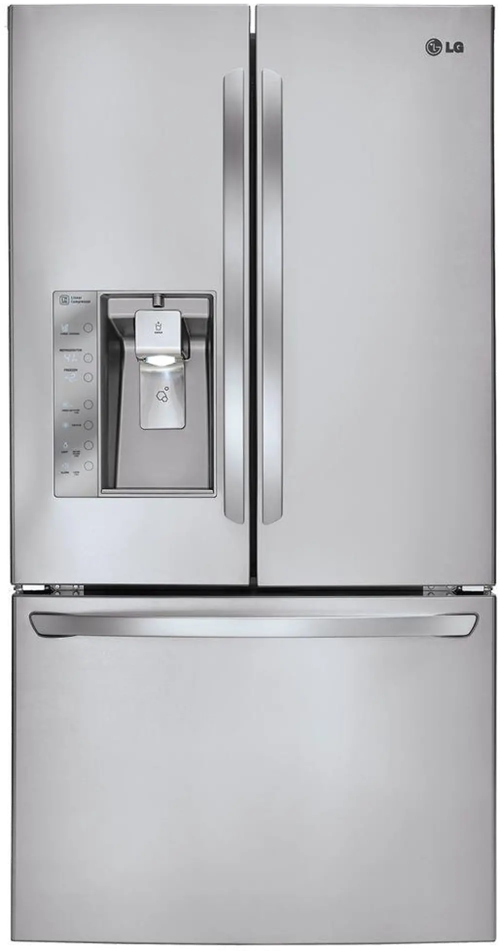 LFXS29626S LG 28.7 cu. ft. French Door Refrigerator - 36 Inch Stainless Steel-1