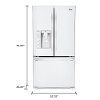 LFXS29626W LG French Door Refrigerator - 36 Inch White-5