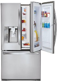 LFXS29766S LG 28.5 cu. ft. French Door-in-Door Refrigerator - 36 Inch Stainless Steel-2