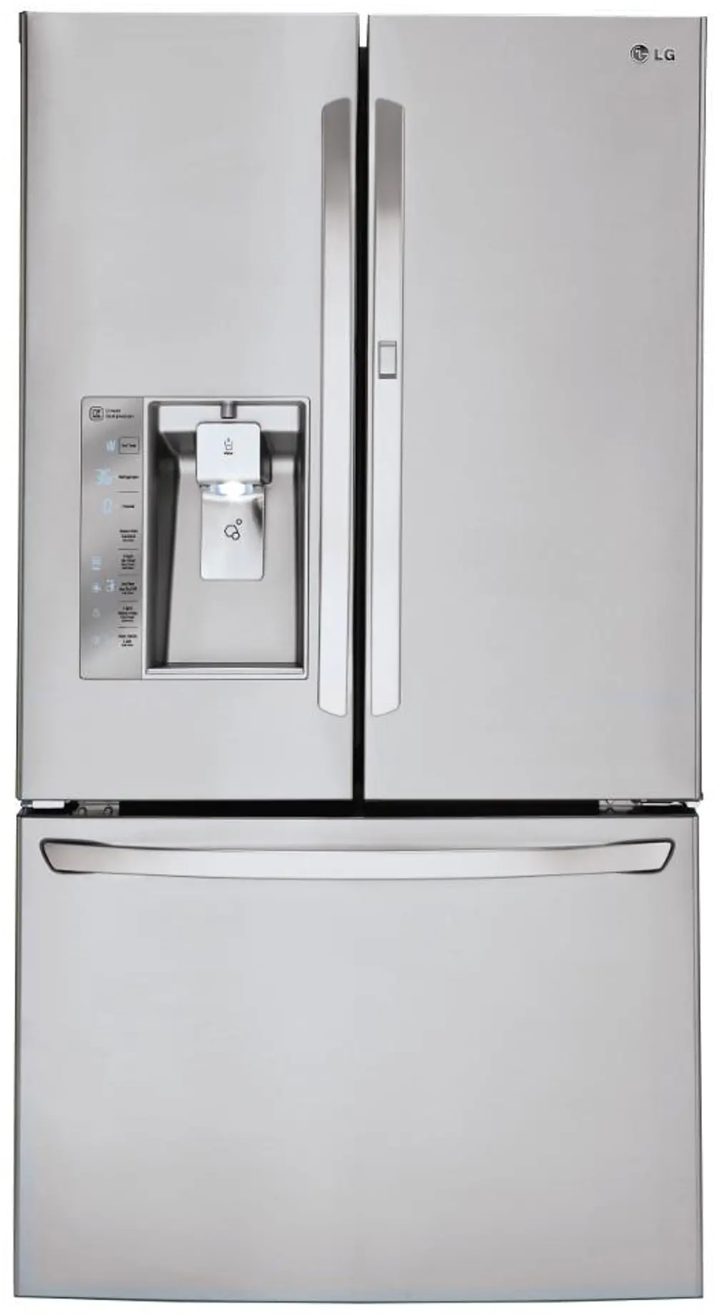 LFXS30766S LG 29.6 cu. ft. French Door-in-Door Smart Refrigerator - 36 Inch Stainless Steel-1