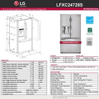LFXC24726S LG Counter Depth French Door Refrigerator - 23.7 cu. ft., 36 Inch Stainless Steel-4
