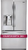 LFXC24726S LG French Door Refrigerator with Smart Cooling Plus - 36 Inch Stainless Steel Counter Depth-2